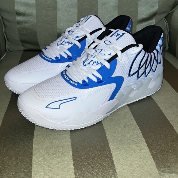 Puma LaMelo Ball Subject 01 Lo - White/Bluemazing NIB - Picture 1 of 8